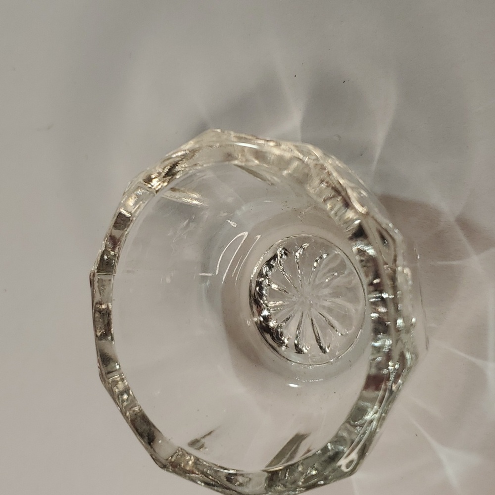 Westmoreland Open Salt Cellar  Glass Open Salt Cellar 1920's  Qty 1